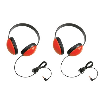 Califone 2800-RD Listening First Stereo Headphones for Kids (Red, 2-Pack)
