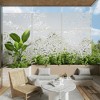 MAYEERTY 72"H Room Divider Rectangle Galvanized Metal Frame Freestanding Privacy Screen Garden Fence Patio White - 4 of 4