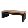 Sapphtopaz Modern Floating Top Coffee Table, Coffee Table for Living Room, Industrial Wood Coffee Table, Contemporary Center Table - 4 of 4