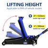 Syemin Lift Jacks 2.5 Ton Low Profile Racing Floor Jack with Pistons Quick Lift Pump, Hydraulic Floor Jack Lifting, Blue, 27.6"*16.54"*7.87" - 2 of 4