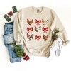 Simply Sage Market Women's Graphic Sweatshirt Coquette Christmas Chicken - 3 of 4