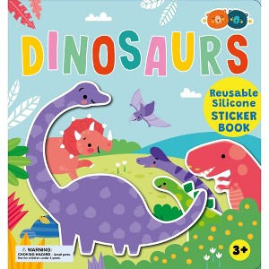 Buddy & Barney: Reusable Silicone Sticker Book - Dinosaurs, Kids 3+ - 1 of 4