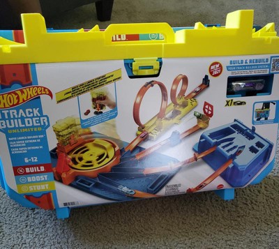 Hot Wheels Track Builder Unlimited Rapid Launch Builder Box Track Set ...