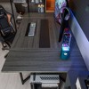 FUFU&GAGA Gray Rectangle Computer Desk with Metal Base - 4 of 4