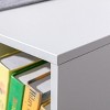 INFURNIC Decorative Bookshelf 6 Cubby Kids Bookcase with Reading Nook and Cushioned Seat, Gray, 40.5"*11.75"*23.5" - 3 of 4
