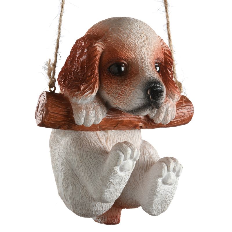 5" Swinging Spaniel Puppy Figurine - National Tree Company, 1 of 8