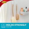 Command 2 Hooks 2 Strips Medium Sized Bath Hooks Frosted: Plastic Adhesive, 3 lb Capacity, Shower Command Hooks - 4 of 4