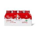 Organic Whole Milk - 8 fl oz/12ct - Good & Gather™