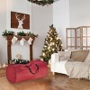 Hastings Home Zippered Canvas Christmas Tree Storage Bag - 12', Red - 4 of 4