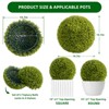 Garvee Artificial Plant Topiary Ball, Artificial Boxwood Balls, Indoor Outdoor - 2 of 4