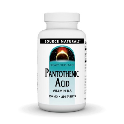 Pantothenic Acid 250mg by Source Naturals, Inc.  -  250 Tablet