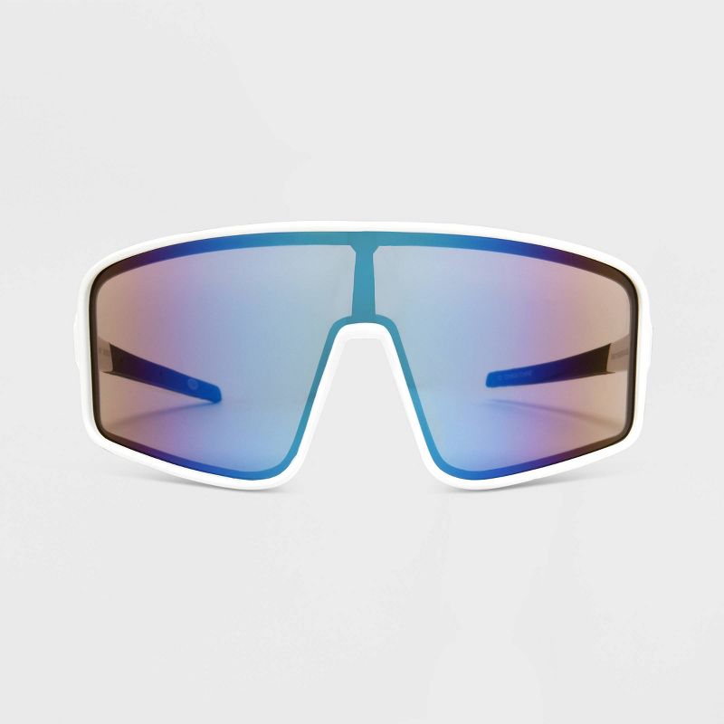 Women's Rubberized Plastic Shield Sunglasses - All In Motion™, 1 of 8