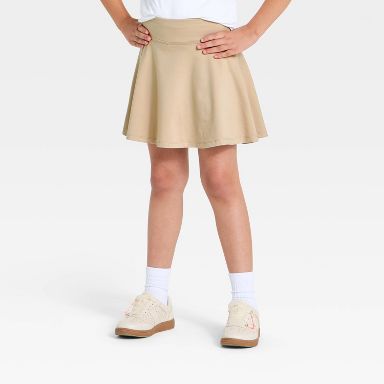 Girls' Performance Uniform Skort - All in Motion™ Beige XS