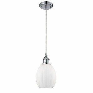 Eaton - 1 Light Cord Hung Mini Pendant In Industrial Style-9.5 Inches Tall and 6 Inches Wide - 1 of 1