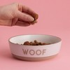 Mason Cash: Woof Dog Bowl, 5.9", 18.6oz, Cream & Tan, Food & Water Dish - 2 of 4