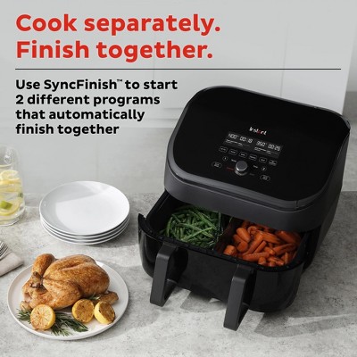Cinnamon Dual Basket Electric Air Fryer with VersaZone Technology