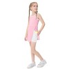 Girls Tennis Golf Dress Outfit Sleeveless A-line Pleated Athletic Skirt Dress with Pockets Safety Inner Shorts - 2 of 4
