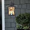 11.75" 1-Light Mona Mission Style Outdoor Wall Lantern Sconce Bronze - River of Goods: Stained Glass, ETL Listed, Weather-Resistant - 4 of 4
