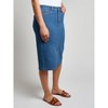 Jones New York Denim Midi Front Slit Skirt-10 - 2 of 3