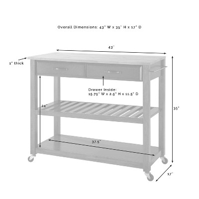 Natural Wood Top Black Kitchen Cart with Wine Rack and Stools