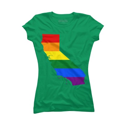 Adult Design By Humans California State Pride Flag By Galvanized T-Shirt