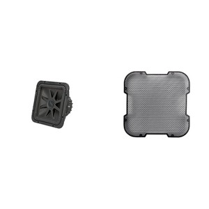 Kicker 45L7R122 L7R 12" Subwoofer, Dual Voice Coil, 2-Ohm & 52GL712 Grill Bundle - 1 of 4