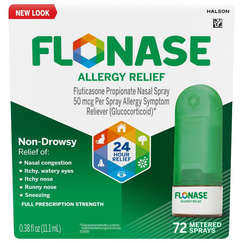 Flonase Allergy Relief Nasal Spray - Fluticasone Propionate, 3 of 12