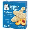 Gerber Teethers Banana Peach Baby Snacks - 12ct/1.7oz Total - image 3 of 4