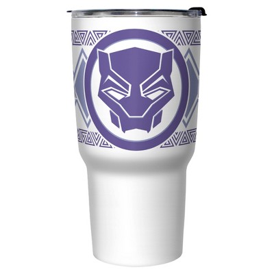 Black Panther: Wakanda Forever Panther Wakanda Logo Stainless Steel Tumbler w/Lid