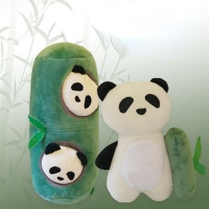 Dog Puppy Snuffle Hide-and-Seek Toy Set – Bamboo Panda, Crinkle BB Sound, Slow Feeding - 1 of 4
