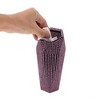 Unique Bargains Auto Car Trash Can Durable Front Seats Trash Bin Pink 1 Pc 3.5" Length 3.1" Width 7.9" Height ABS Rhinestone - 4 of 4