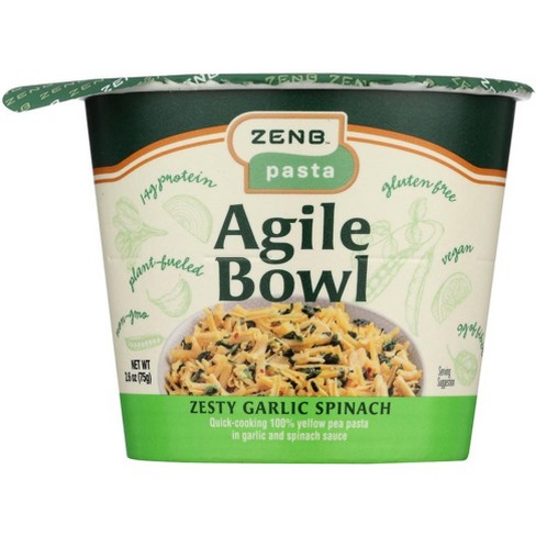 Zenb Bowl Zesty Garlic Spinach - Pack Of 12 - 2.6 Oz : Target