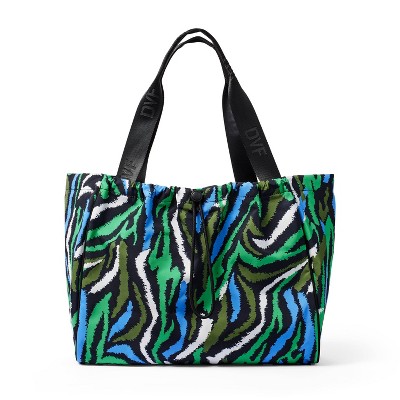 Disco Zebra Green Tote Bag - DVF for Target