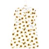 Hudson Baby Infant Girl Long Sleeve Cotton Jersey Sleeping Bag, Sack, Blanket, Sunflower - 2 of 2