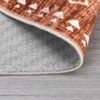 Modern Geometric Area Rug Soft Washable Rug Non Slip Non Shedding Floor Carpet, Low Pile Thin Rug, Distressed Southwestern Rug, Indoor Printed Rug - 3 of 4