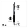 uniball Signo 207 Gel Pen, Retractable, Fine 0.5 mm, Black Ink, Smoke/Black Barrel, Dozen - image 4 of 4