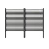 47X35" Outdoor Privacy Screen Fence, 2-Panel Metal Decorative Animal Garden Fence, Rustproof Landscape Edging for Vegetable Flower Beds Backyard Lawn - 2 of 4