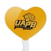 Arkansas at Pine Bluff Secondary Logo Heart Love Cupcake Picks Toppers Decoration Set of 6 - 2 of 4