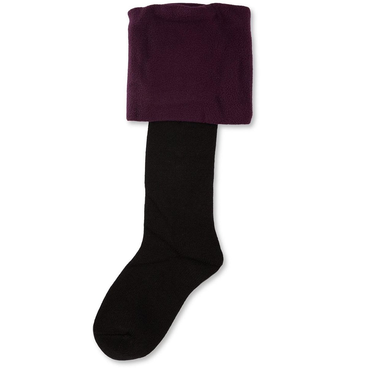 Memoi Extra Fuzzy Cuff Welly Boot Socks - thumbnail 3