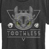 Women's - How to Train Your Dragon - Toothless Line Art Short Sleeve Graphic T-Shirt - 2 of 4