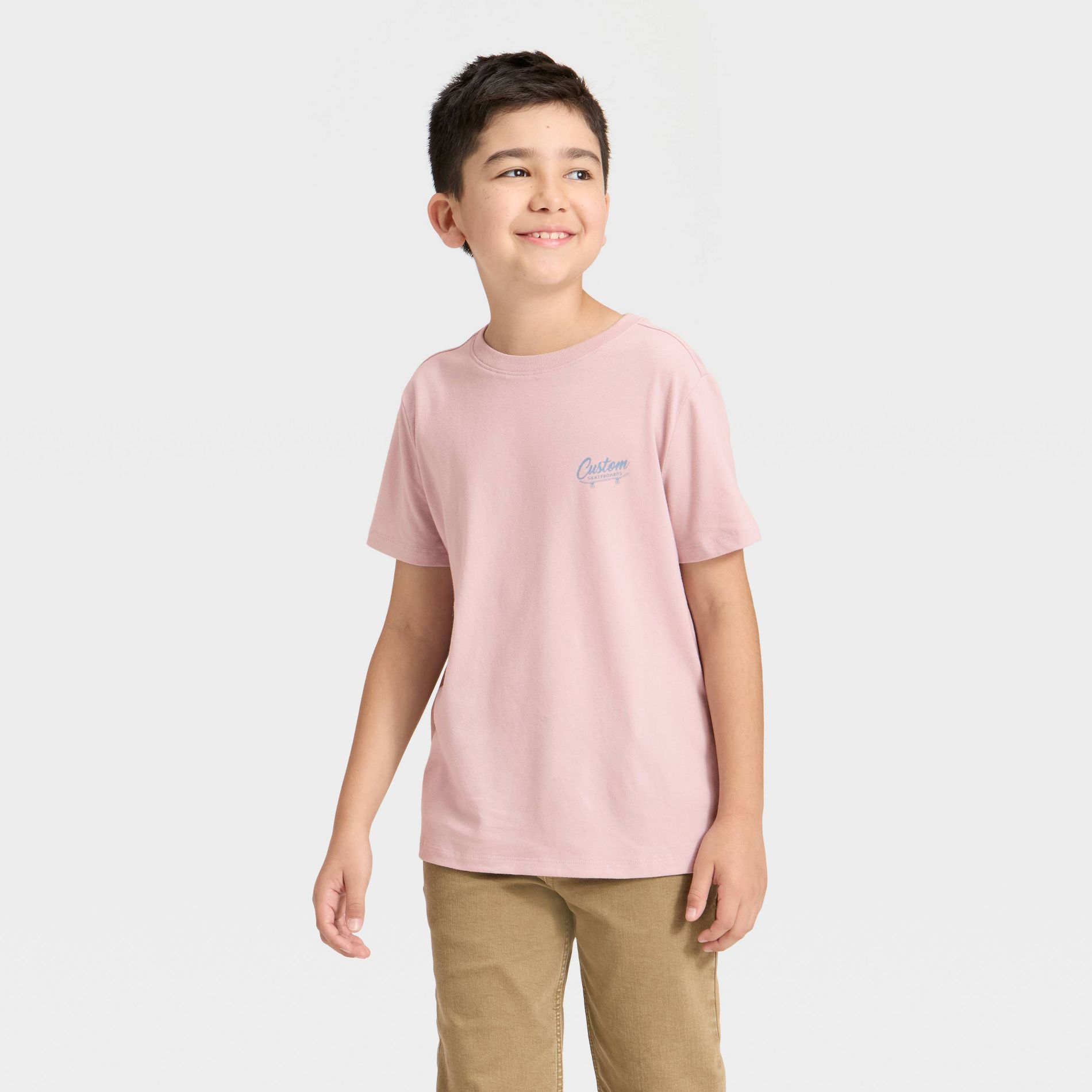 Boys' Short Sleeve Graphic T-Shirt - Cat & Jack™ Pink S