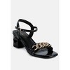 Illusion Metal Chain Link Fantasy Heel Sandals - 2 of 4