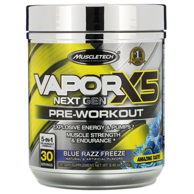 Muscletech VaporX5, Next Gen Pre-Workout Sport Nutrition Supplement, Powder