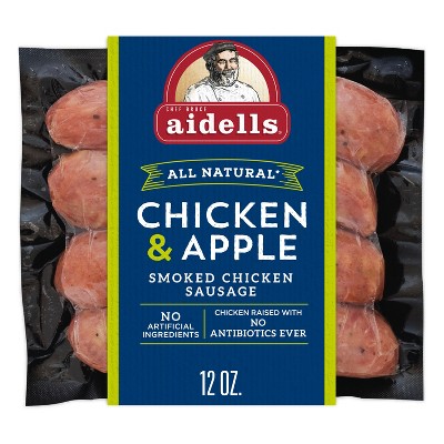 Aidells Chicken & Apple Smoked Chicken Sausage - 12oz/4ct
