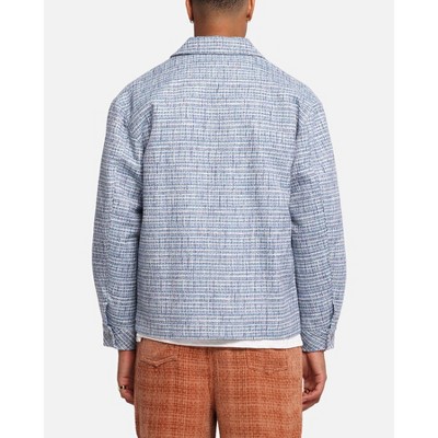 XXIII Mens Boucle Tweed Zip Jacket - Teal/Blue/Purple M — фото 3