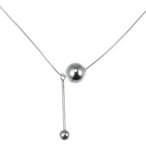 Unique Bargains Choker Necklaces Pendant Choker Necklace Chain for Women  Silver Tone 1PC - 1 of 4