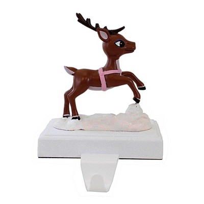 Roman 7.0 Inch Reindeer Stockin Holder Rudolph Flight Christmas Santa Stocking Holders