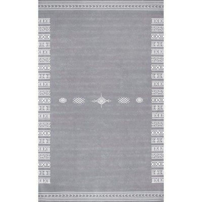 nuLOOM Arina SpinClean Machine Washable Stain-Resistant Area Rug