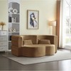 78" Folding Sofa Bed, No Assembly Plush Corduroy Couch with 2 Free Pillows for Living Room - 3 of 4