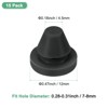 Unique Bargains Rubber Corrosion-Resistant Silicone Snap-in Locking Hole Plugs Black - 3 of 4